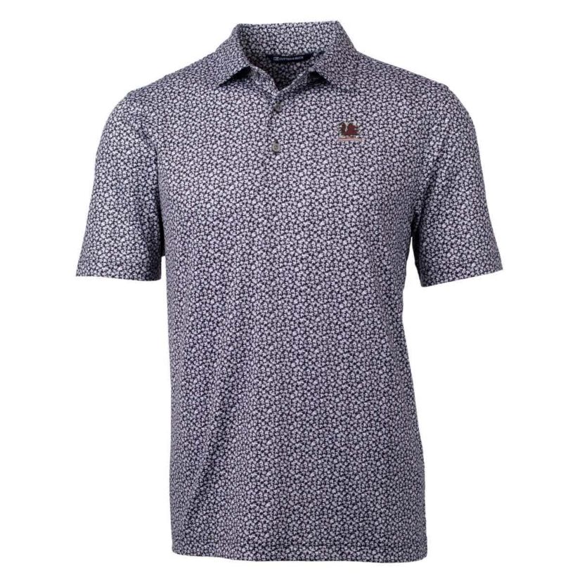 NCAA South Carolina Gamecocks Vault Pike Magnolia Print Stretch Polo