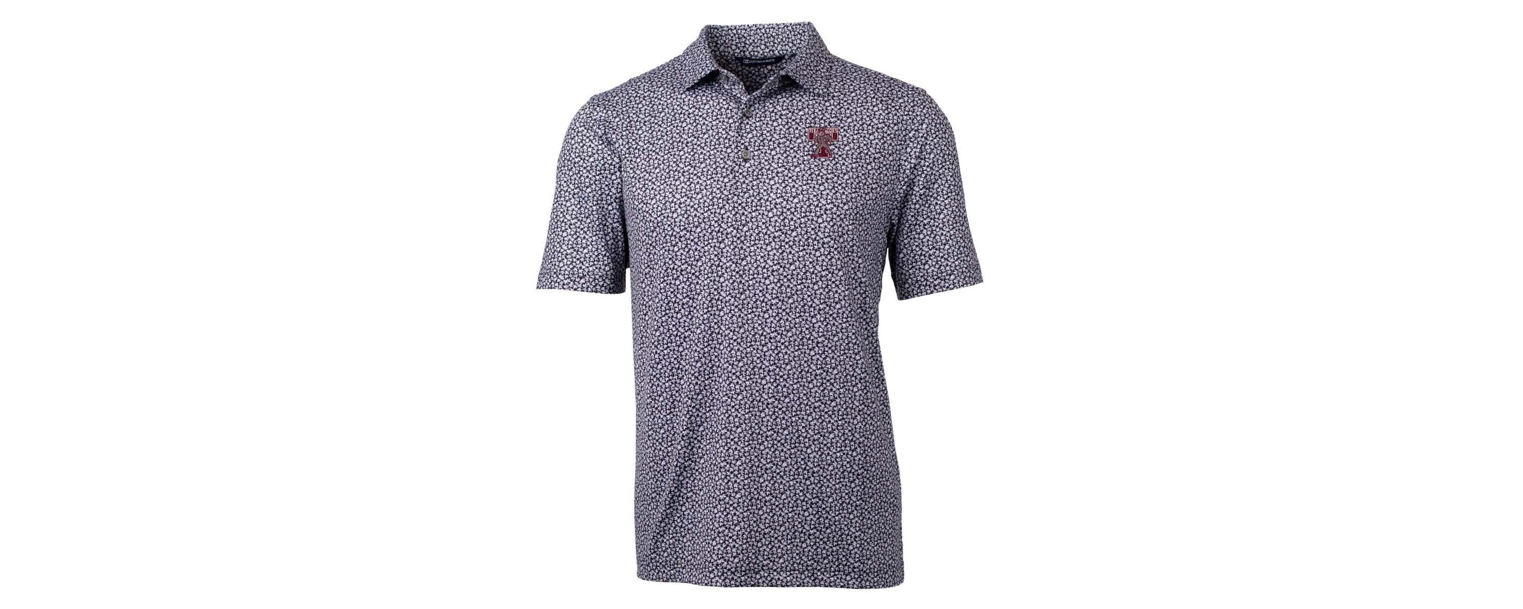 NCAA Texas A&M Aggies Vault Pike Magnolia Print Stretch Polo