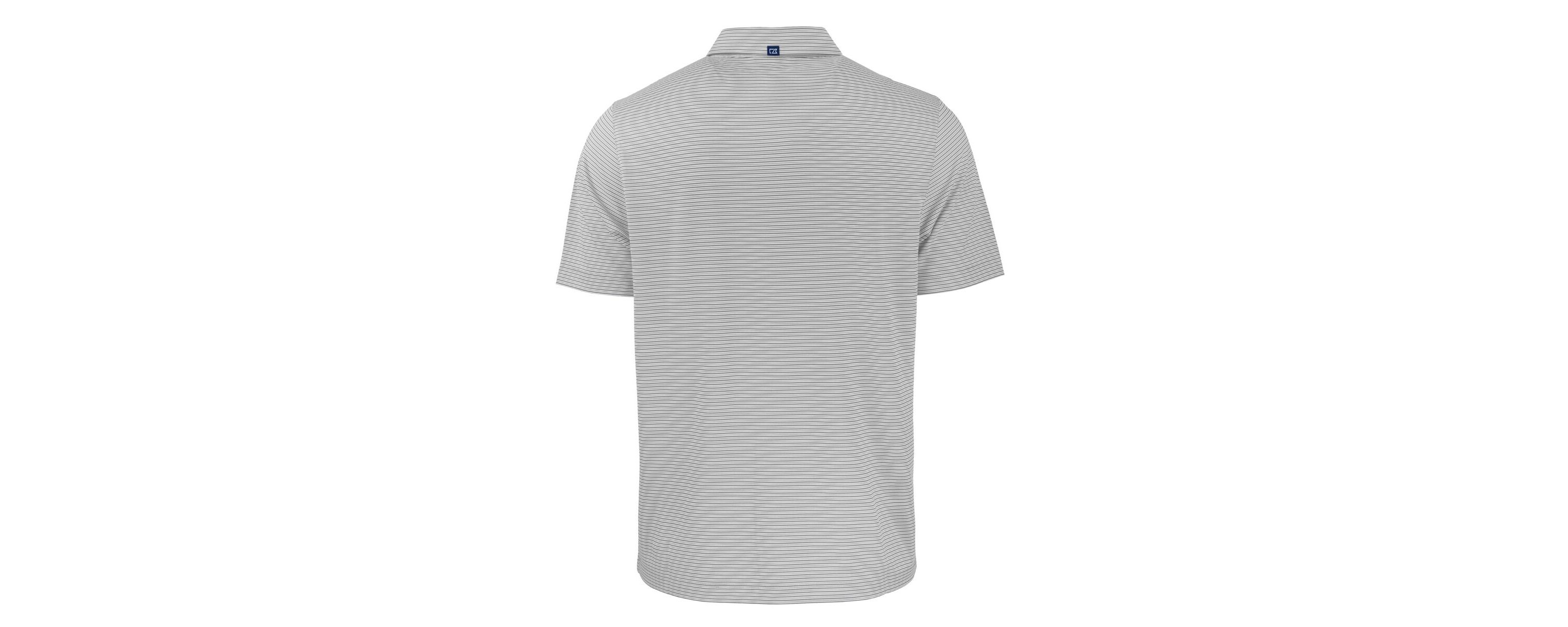 NCAA SMU Mustangs Forge Eco Double Stripe Stretch Recycled Tri-Blend Polo