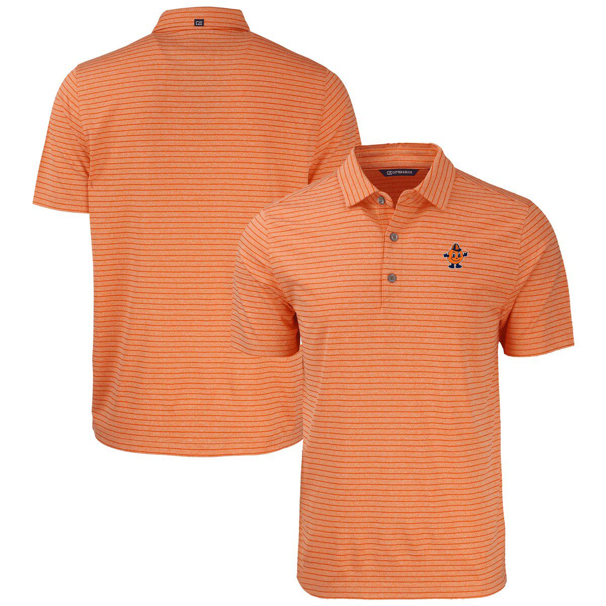 Syracuse Orange NCAA Syracuse Vault Forge Eco ed Stripe Stretch Recycled Polo