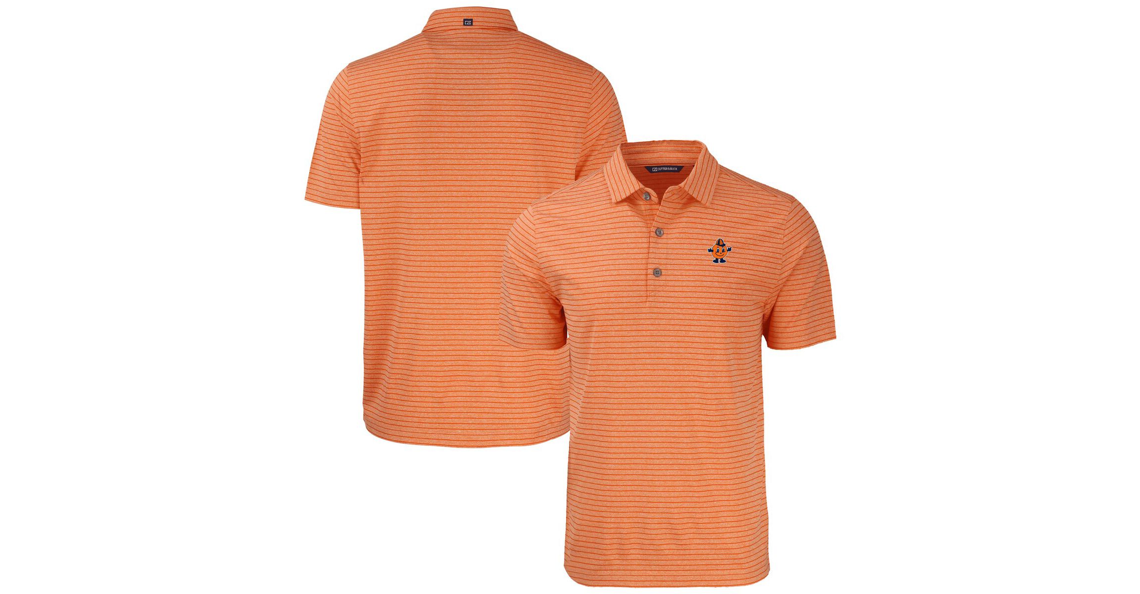 Syracuse Orange NCAA Syracuse Vault Forge Eco ed Stripe Stretch Recycled Polo