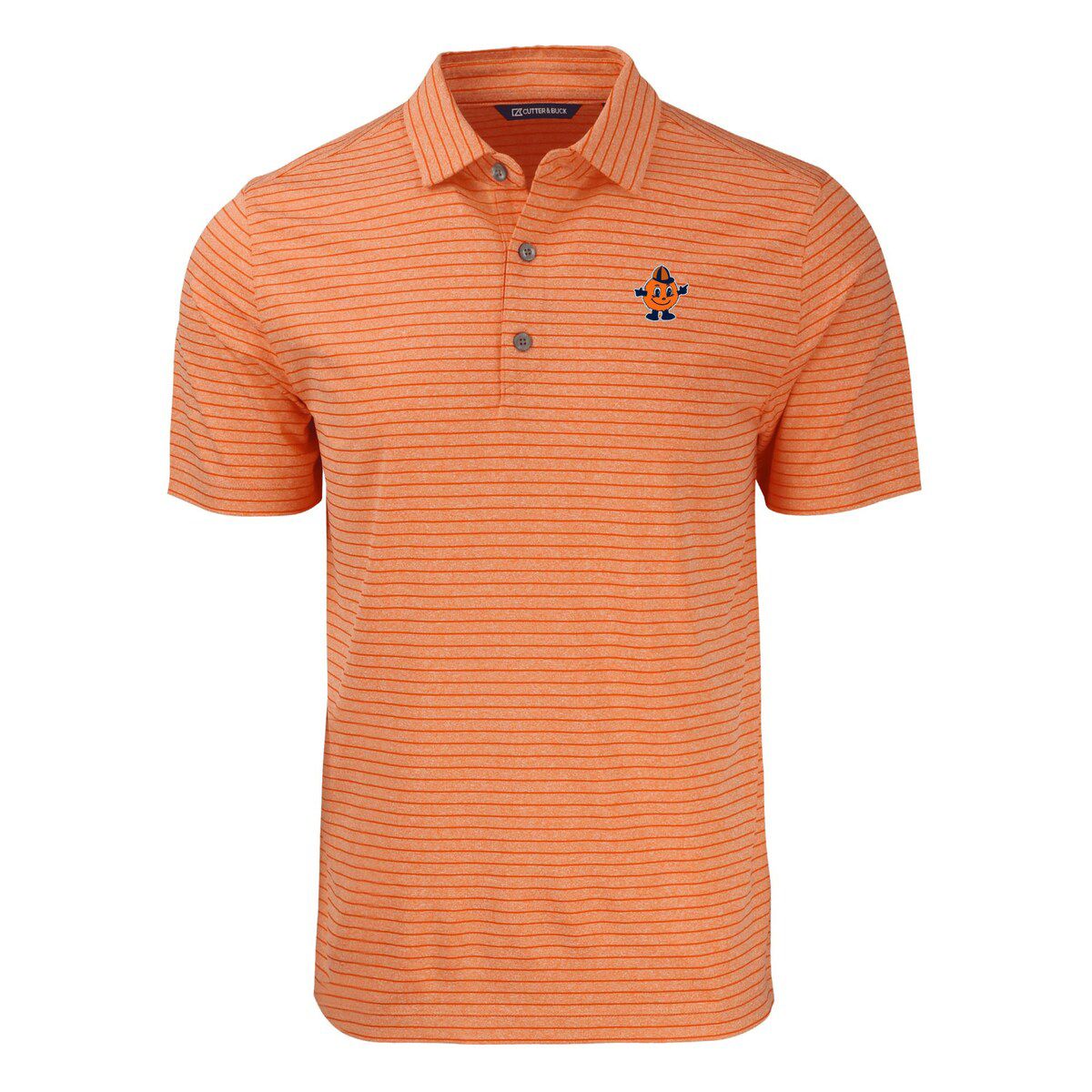 Syracuse Orange NCAA Syracuse Vault Forge Eco ed Stripe Stretch Recycled Polo