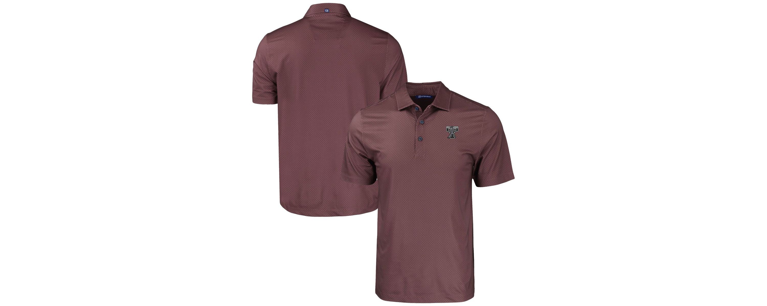 NCAA Texas A&M Aggies Pike Eco Tonal Geo Print Stretch Recycled Polo