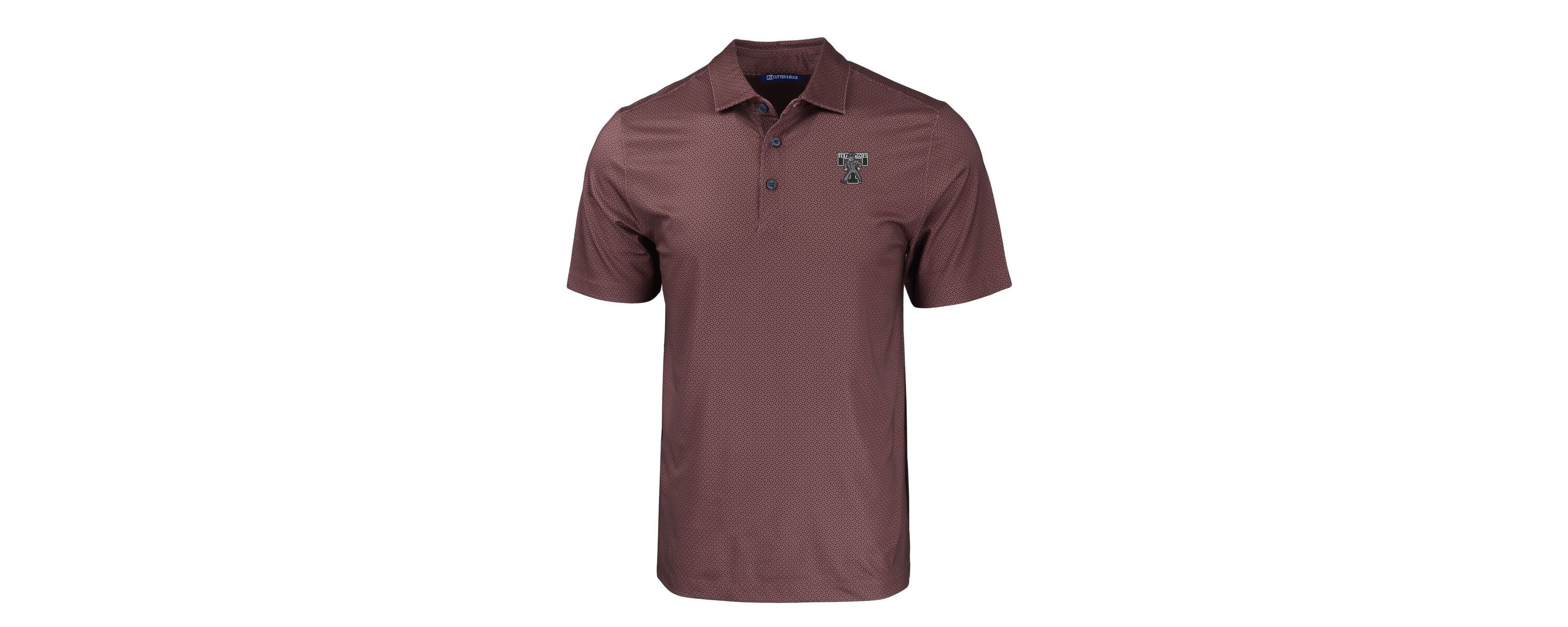 NCAA Texas A&M Aggies Pike Eco Tonal Geo Print Stretch Recycled Polo