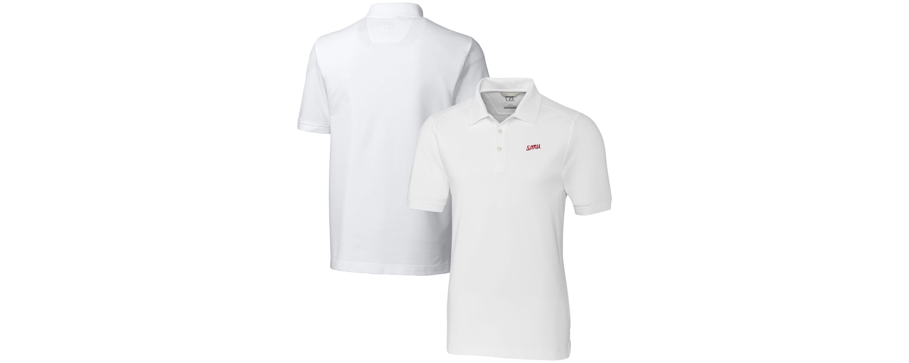 NCAA SMU Mustangs Advantage Tri-Blend DryTec Pique Polo