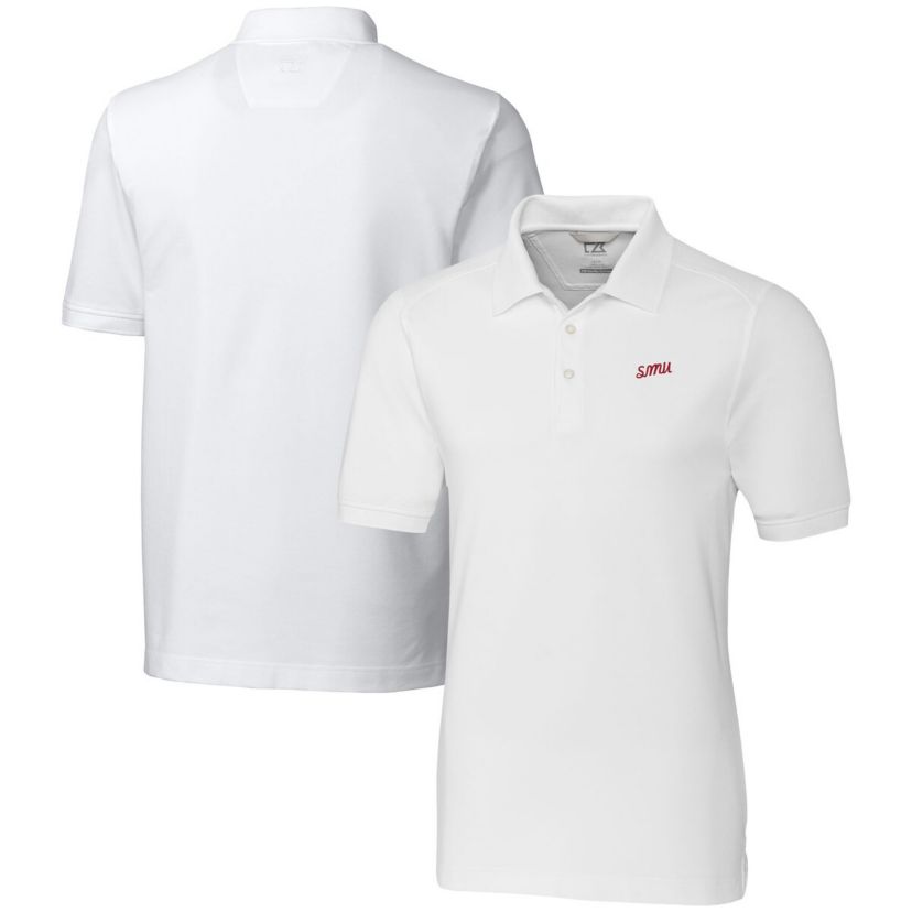 NCAA SMU Mustangs Advantage Tri-Blend DryTec Pique Polo