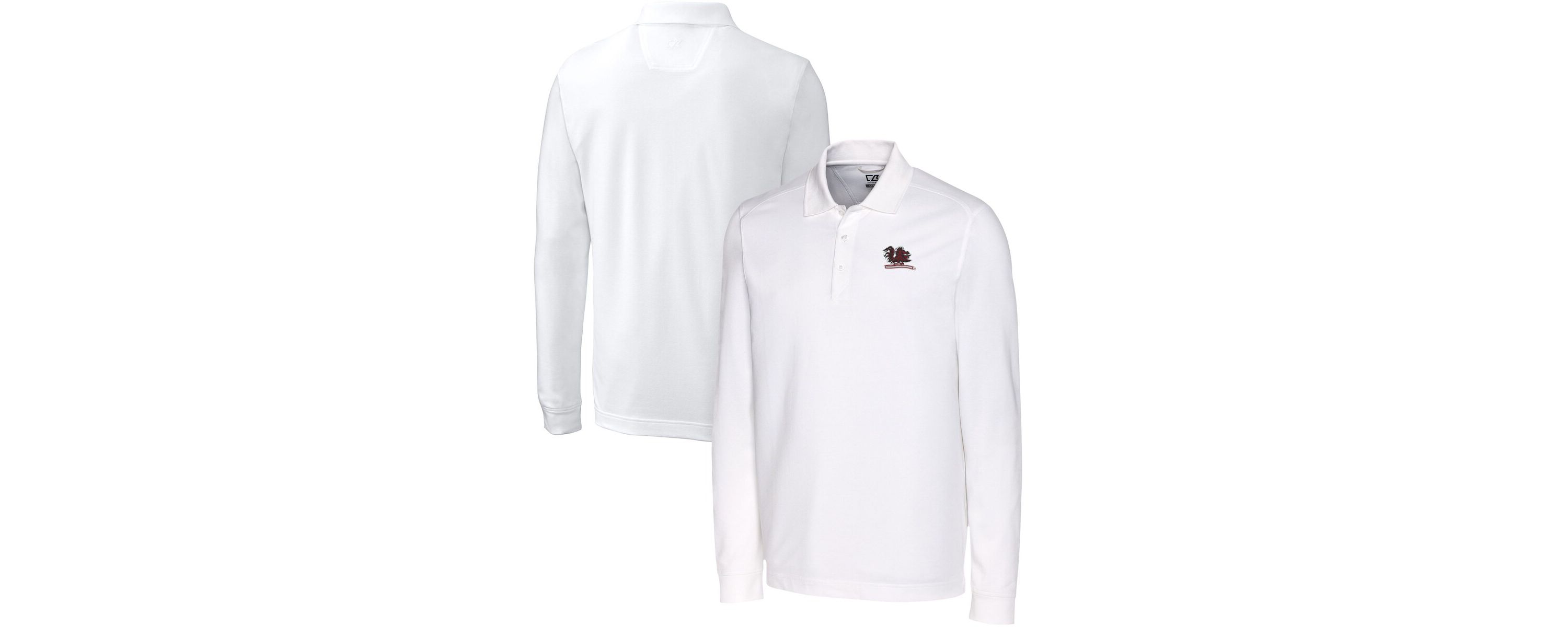 NCAA South Carolina Gamecocks Advantage Tri-Blend Pique Long Sleeve DryTec Polo