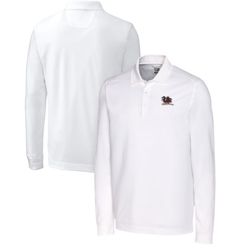 NCAA South Carolina Gamecocks Advantage Tri-Blend Pique Long Sleeve DryTec Polo