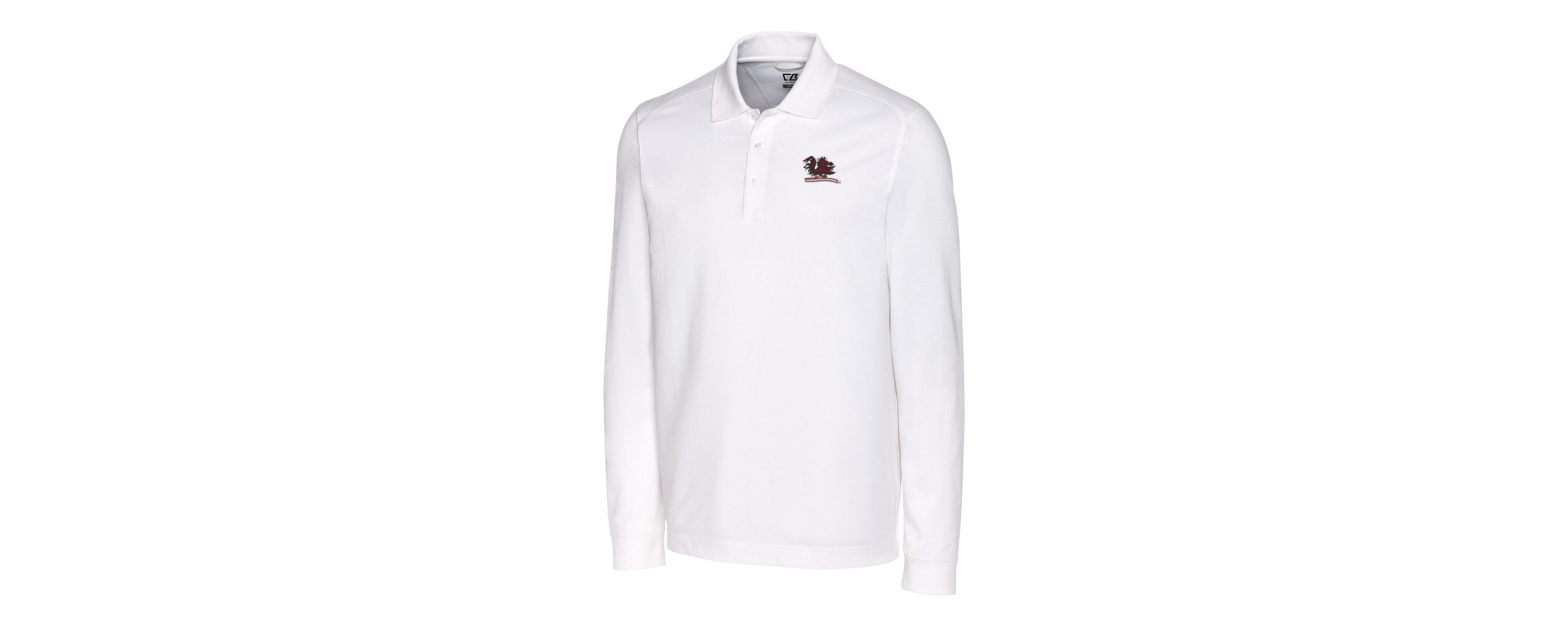 NCAA South Carolina Gamecocks Advantage Tri-Blend Pique Long Sleeve DryTec Polo