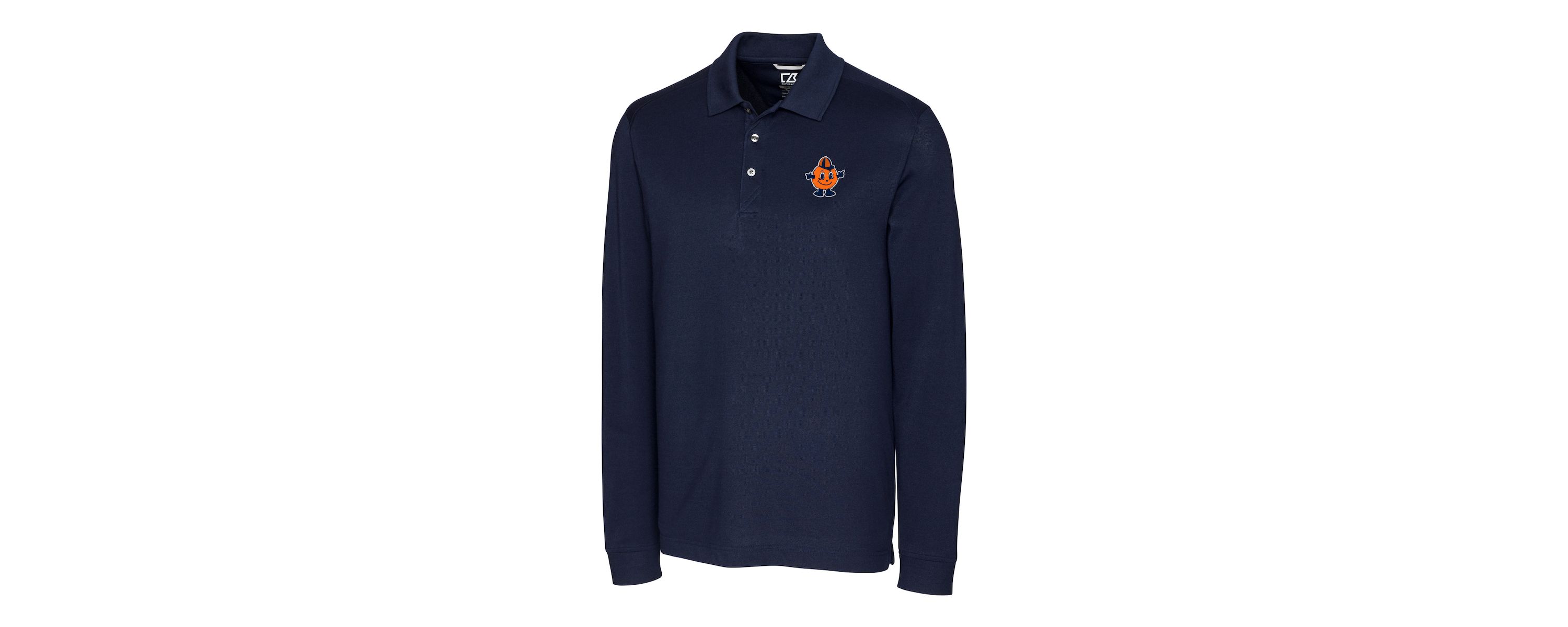 Syracuse Orange NCAA Syracuse Advantage Tri-Blend Pique Long Sleeve DryTec Polo