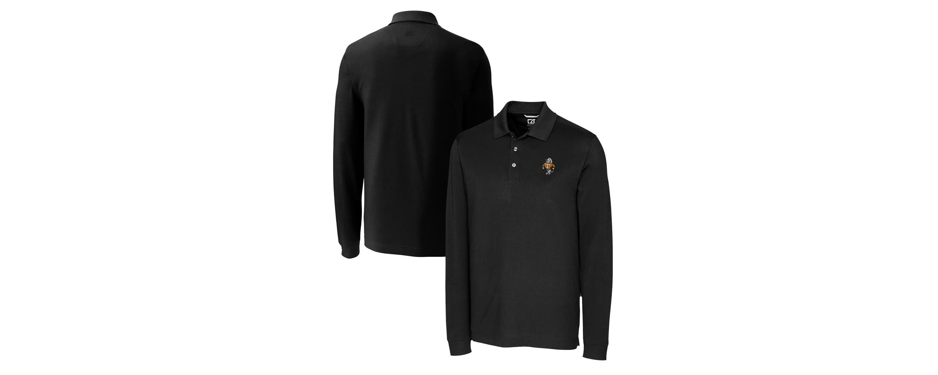 NCAA Tennessee Volunteers Advantage Tri-Blend Pique Long Sleeve DryTec Polo