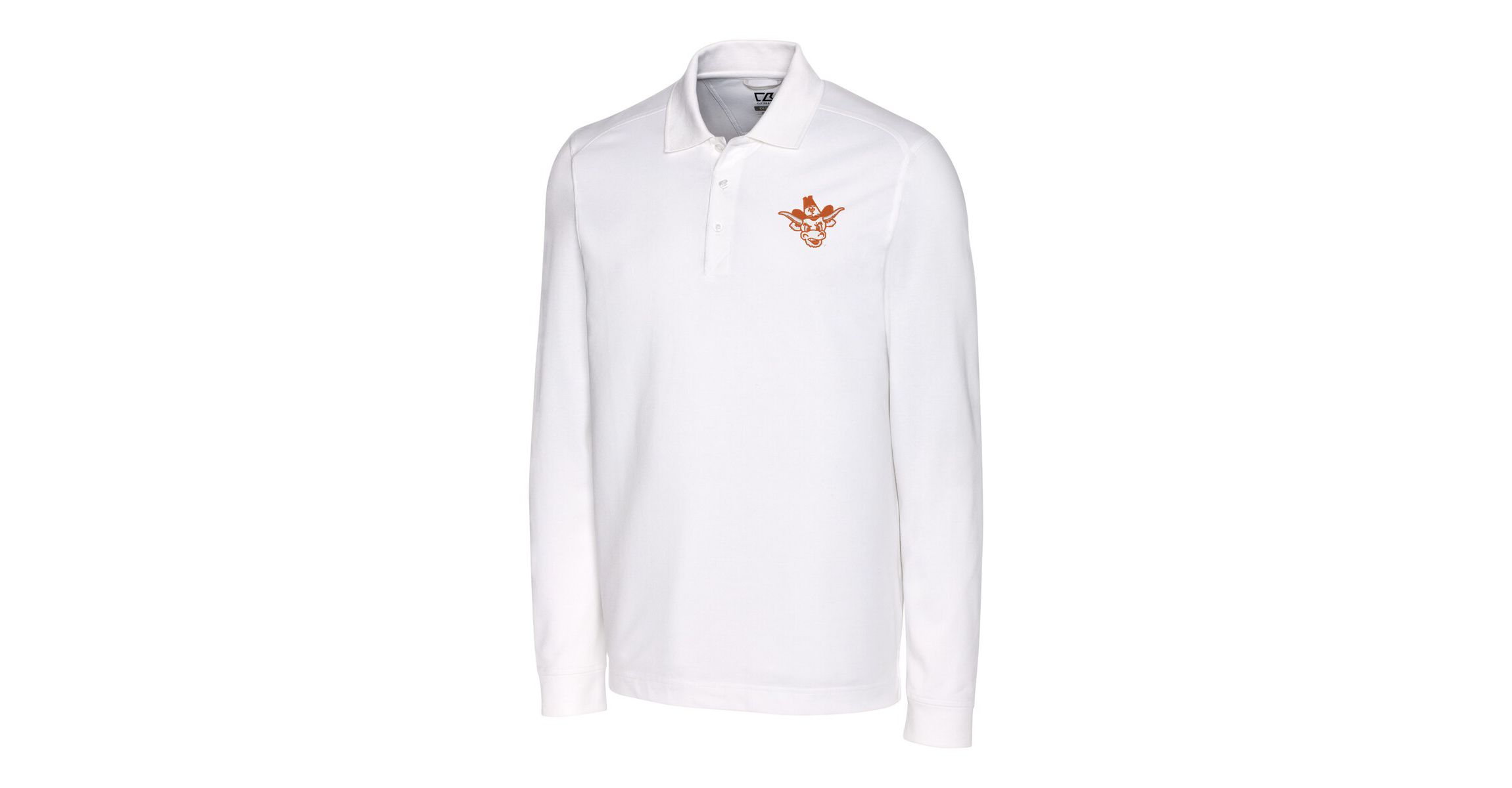 NCAA Texas Longhorns Advantage Tri-Blend Pique Long Sleeve DryTec Polo