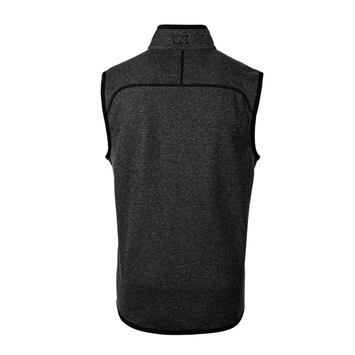 NCAA Heather SMU Mustangs Vault Mainsail Sweater Knit Fleece Full-Zip Vest
