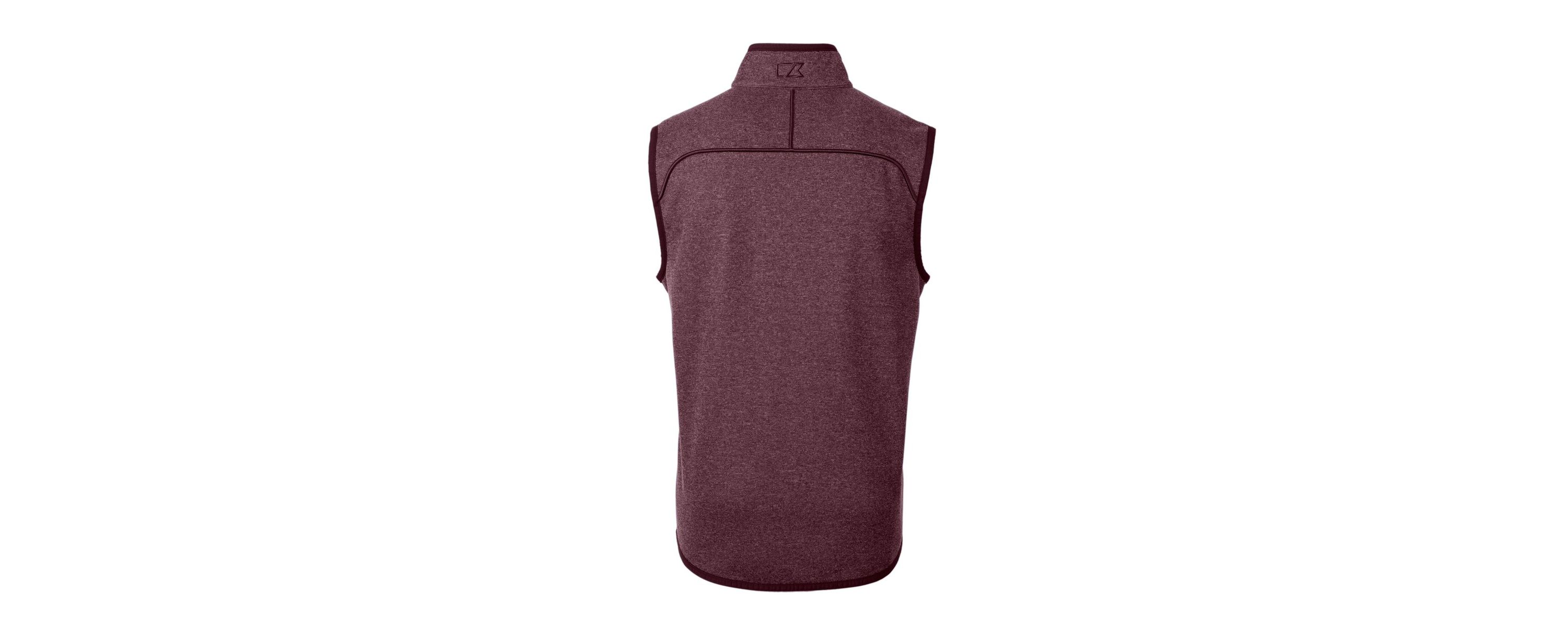 NCAA Heather Texas A&M Aggies Vault Mainsail Sweater Knit Fleece Full-Zip Vest