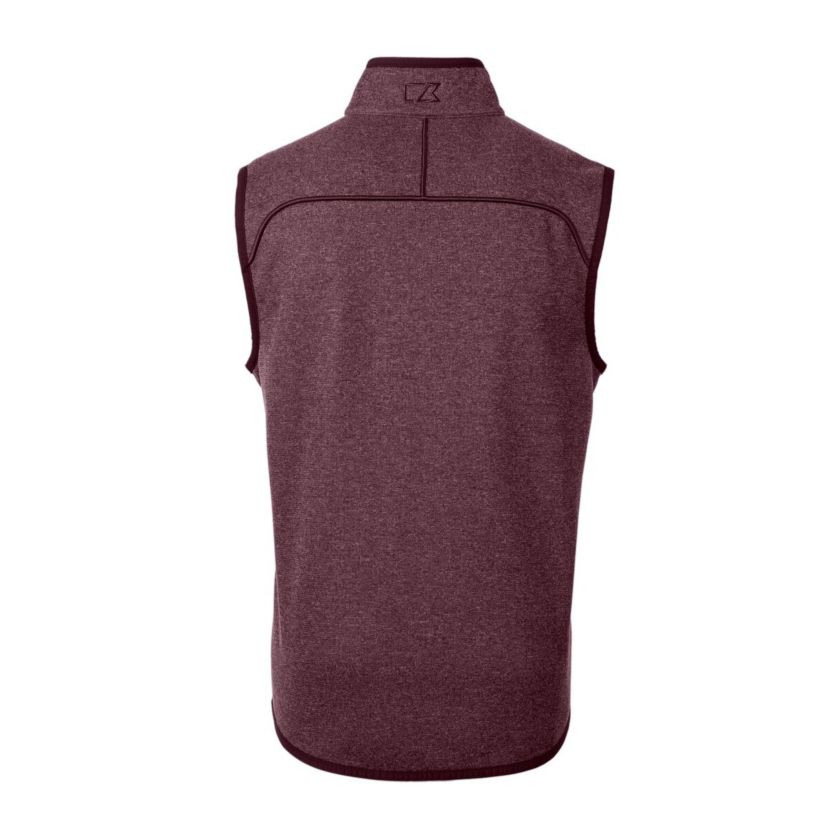 NCAA Heather Texas A&M Aggies Vault Mainsail Sweater Knit Fleece Full-Zip Vest