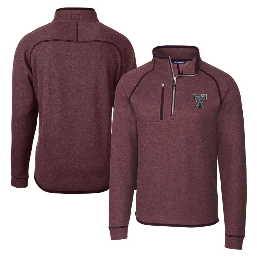 NCAA Texas A&M Aggies Vault Mainsail Sweater-Knit Raglan Half-Zip Jacket