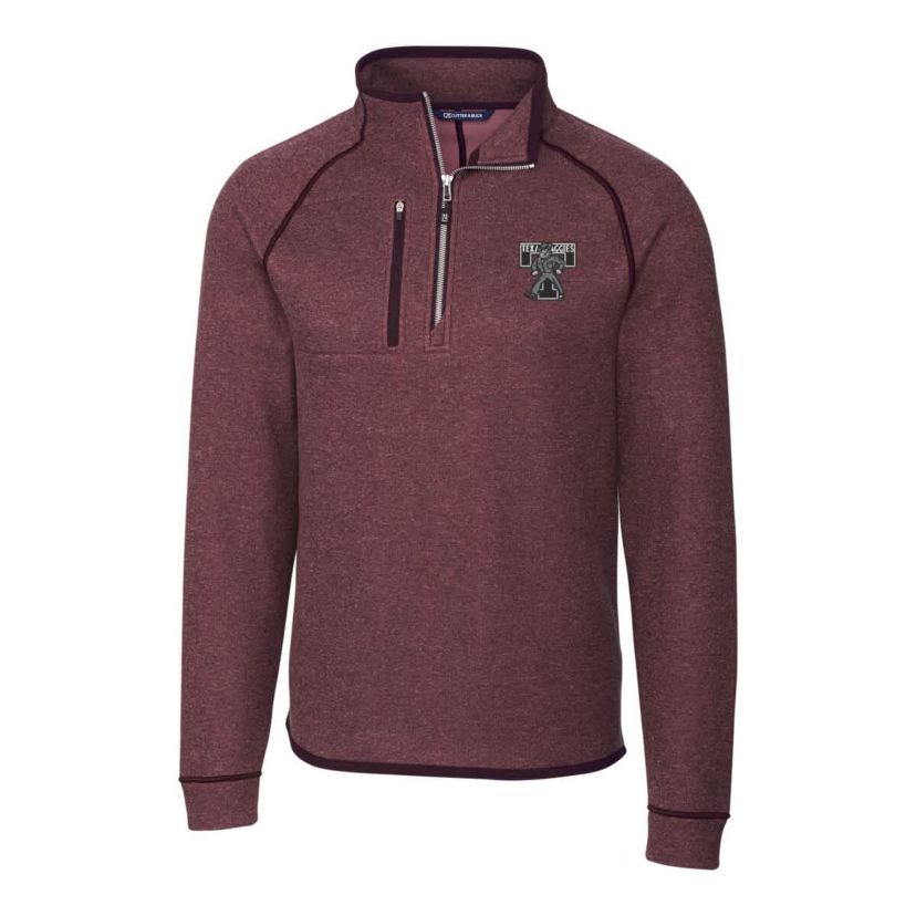 NCAA Texas A&M Aggies Vault Mainsail Sweater-Knit Raglan Half-Zip Jacket