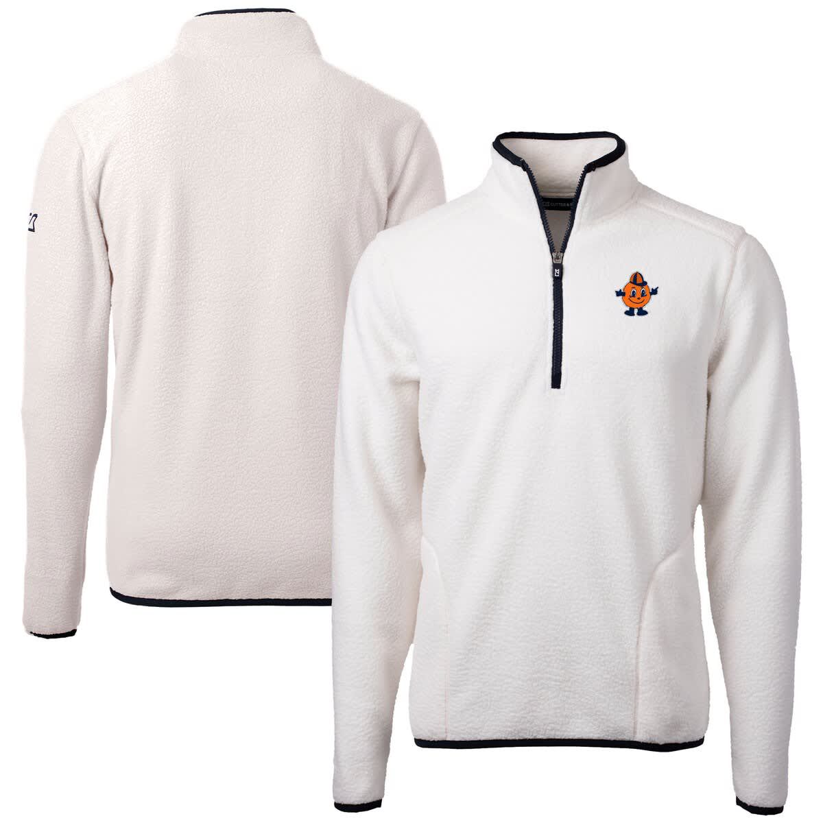 Syracuse Orange NCAA Syracuse Vault Cascade Eco Sherpa Fleece Quarter-Zip Pullover Jacket