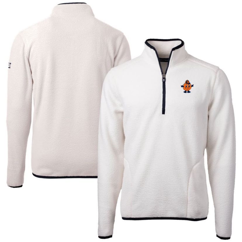 Syracuse Orange NCAA Syracuse Vault Cascade Eco Sherpa Fleece Quarter-Zip Pullover Jacket