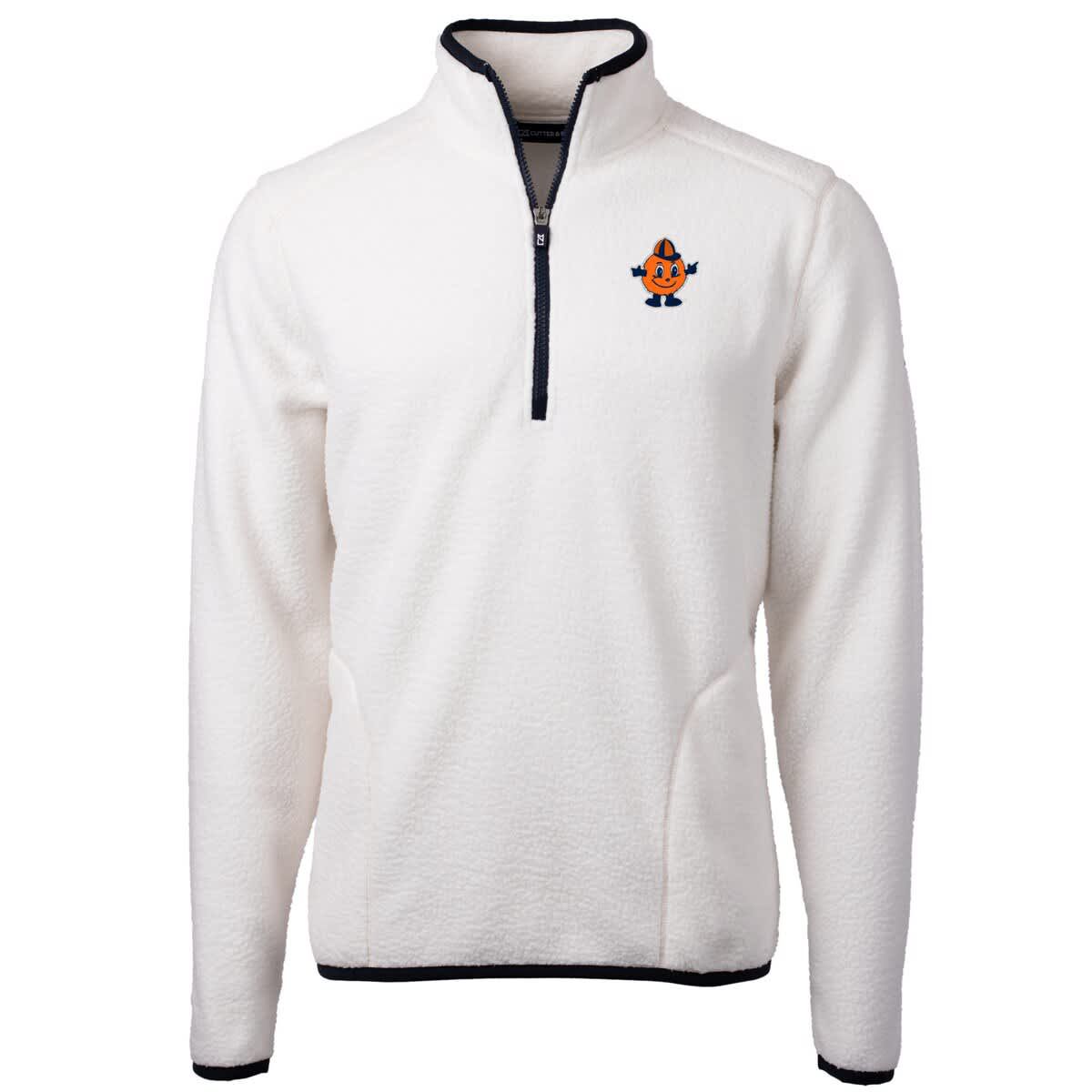Syracuse Orange NCAA Syracuse Vault Cascade Eco Sherpa Fleece Quarter-Zip Pullover Jacket