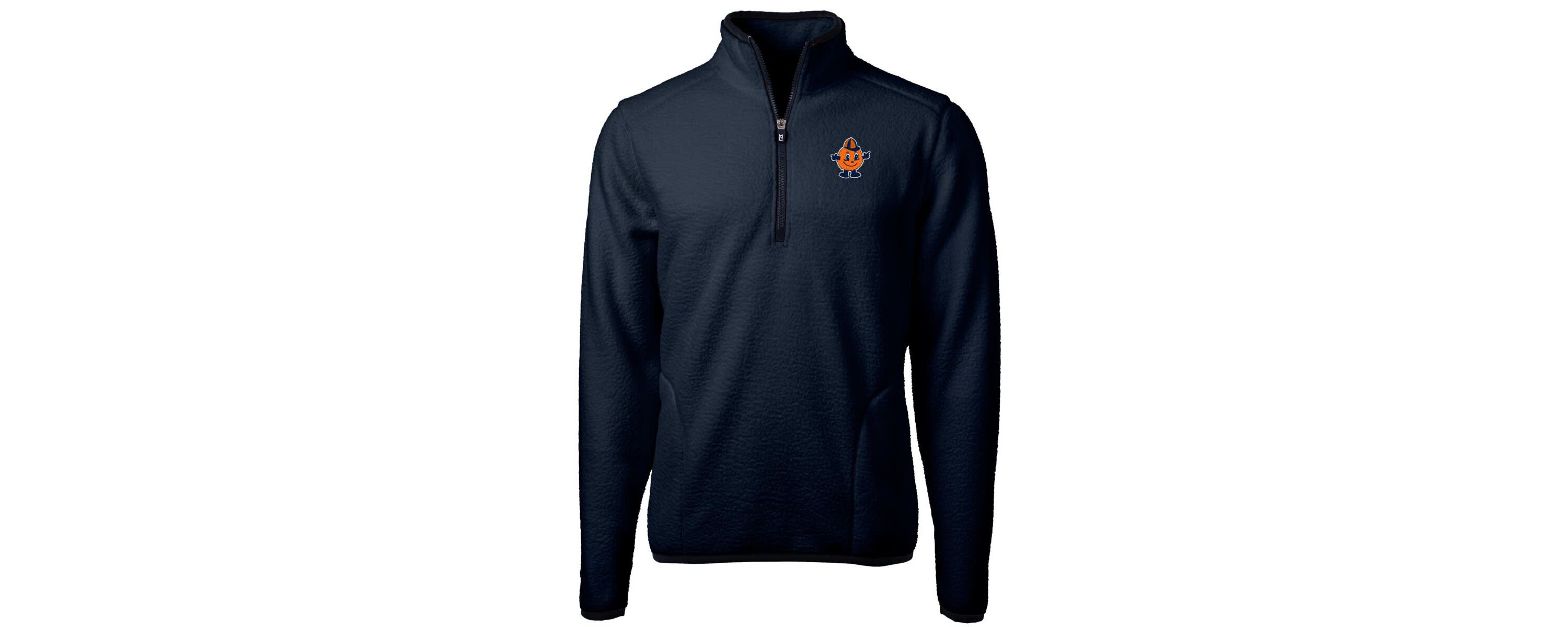 Syracuse Orange NCAA Syracuse Vault Cascade Eco Sherpa Fleece Quarter-Zip Pullover Jacket