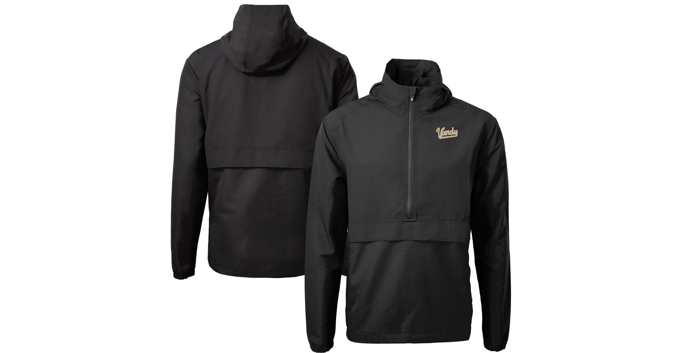 NCAA Vanderbilt Commodores Vault Charter Eco Recycled Half-Zip Anorak Jacket