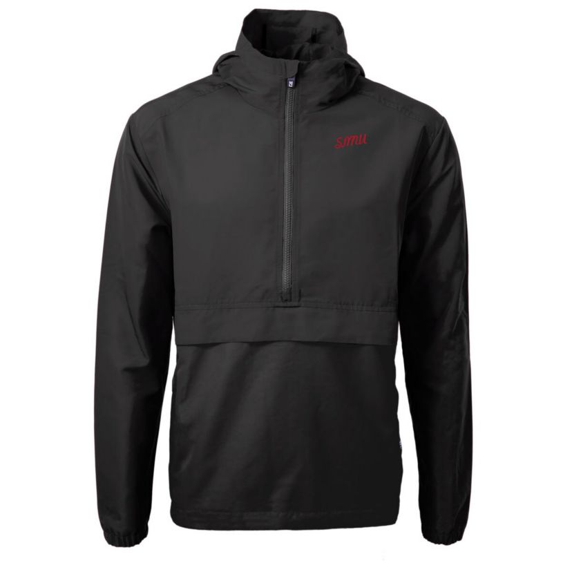 NCAA SMU Mustangs Vault Charter Eco Recycled Half-Zip Anorak Jacket