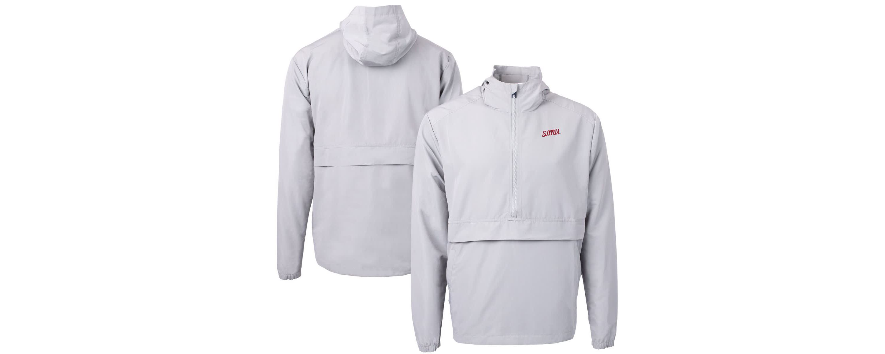 NCAA SMU Mustangs Vault Charter Eco Recycled Half-Zip Anorak Jacket