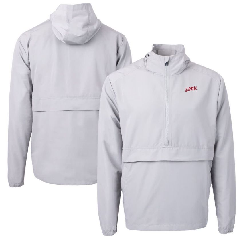 NCAA SMU Mustangs Vault Charter Eco Recycled Half-Zip Anorak Jacket