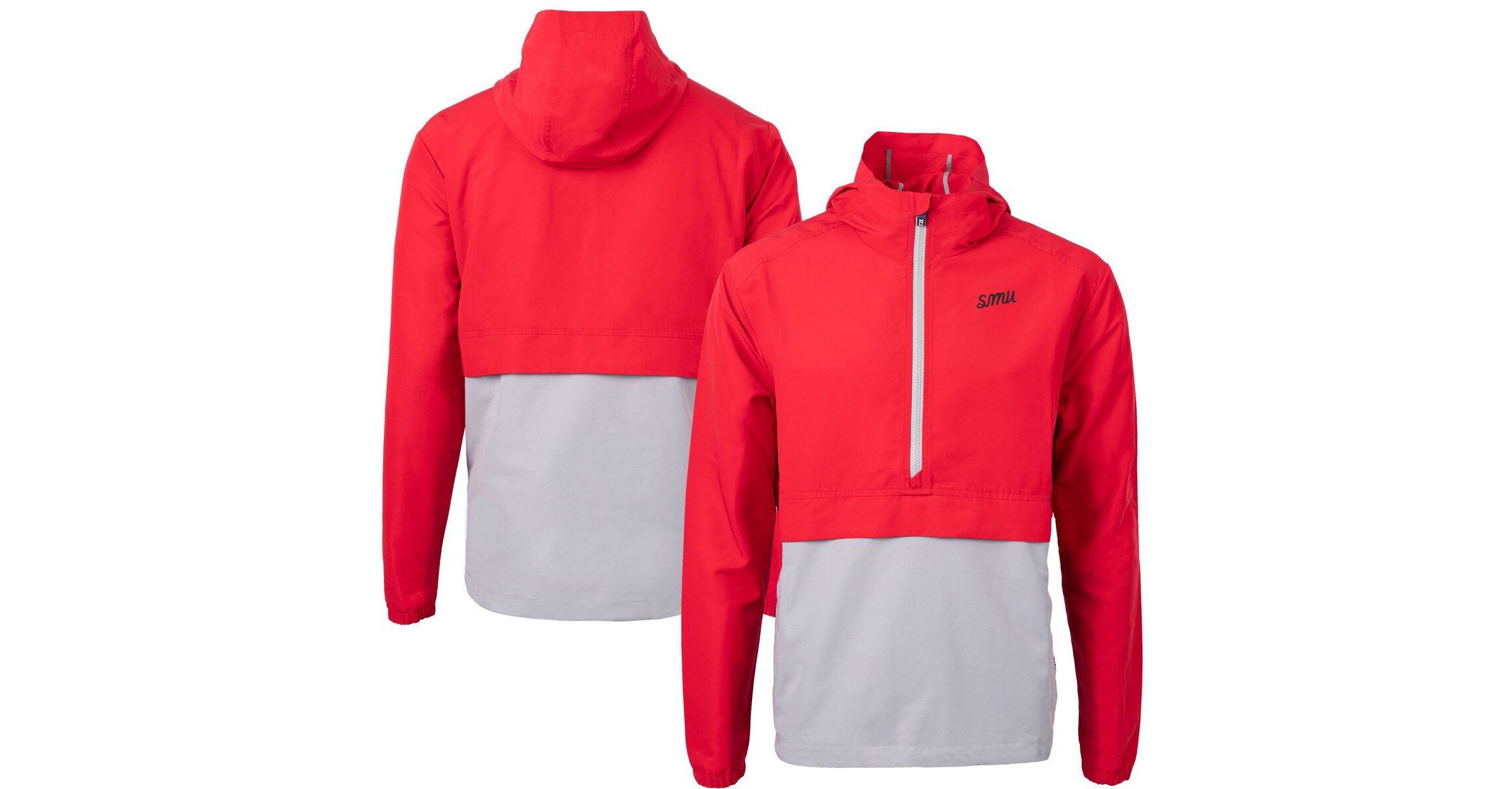 NCAA SMU Mustangs Vault Charter Eco Recycled Half-Zip Anorak Jacket
