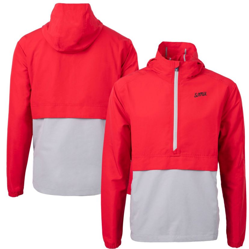 NCAA SMU Mustangs Vault Charter Eco Recycled Half-Zip Anorak Jacket