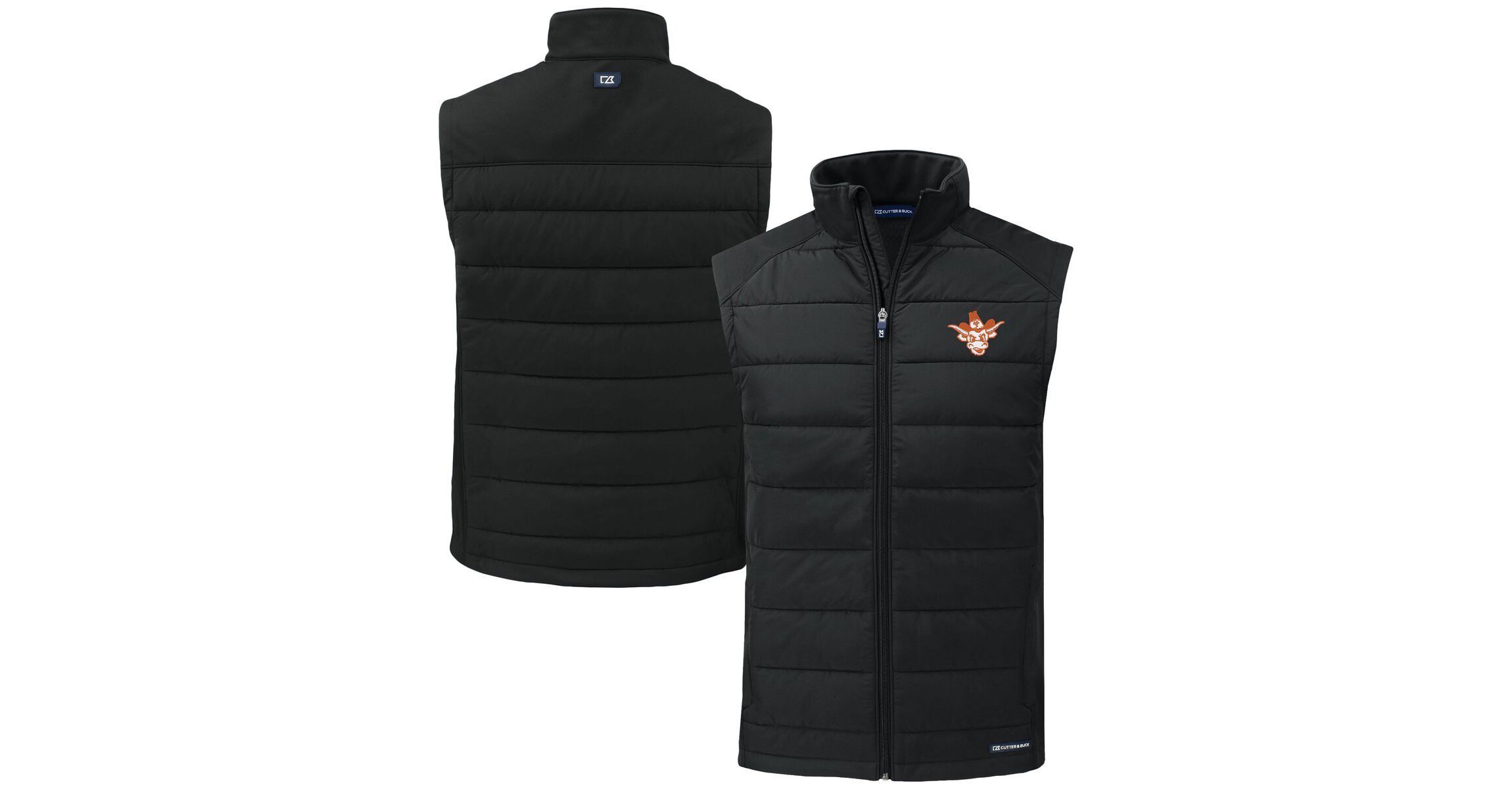 NCAA Texas Longhorns Vault Evoke Hybrid Eco Softshell Recycled Full-Zip Vest