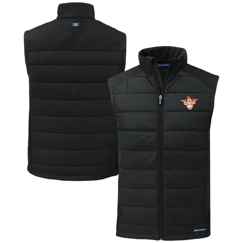 NCAA Texas Longhorns Vault Evoke Hybrid Eco Softshell Recycled Full-Zip Vest