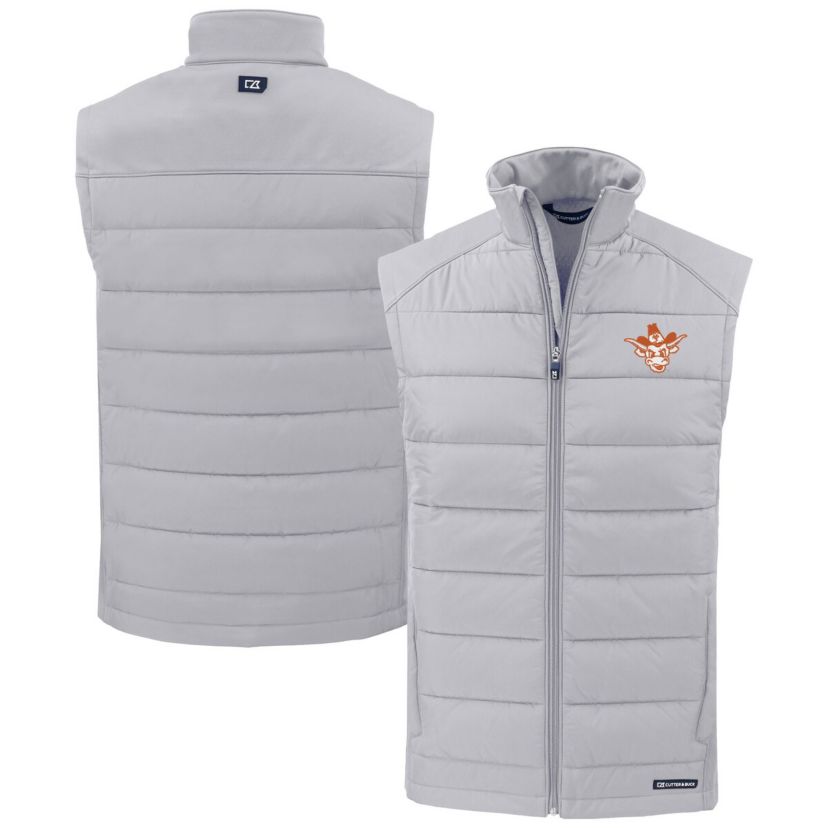 NCAA Texas Longhorns Vault Evoke Hybrid Eco Softshell Recycled Full-Zip Vest