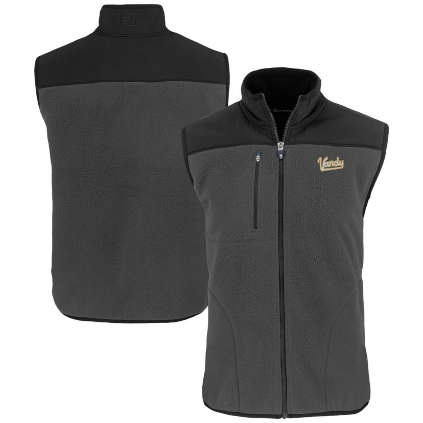NCAA Vanderbilt Commodores Vault Cascade Eco Sherpa Fleece Full-Zip Vest