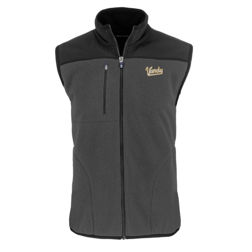 NCAA Vanderbilt Commodores Vault Cascade Eco Sherpa Fleece Full-Zip Vest
