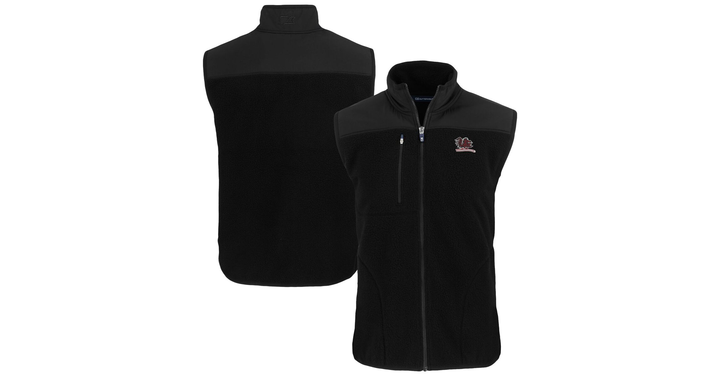 NCAA South Carolina Gamecocks Vault Cascade Eco Sherpa Fleece Full-Zip Vest
