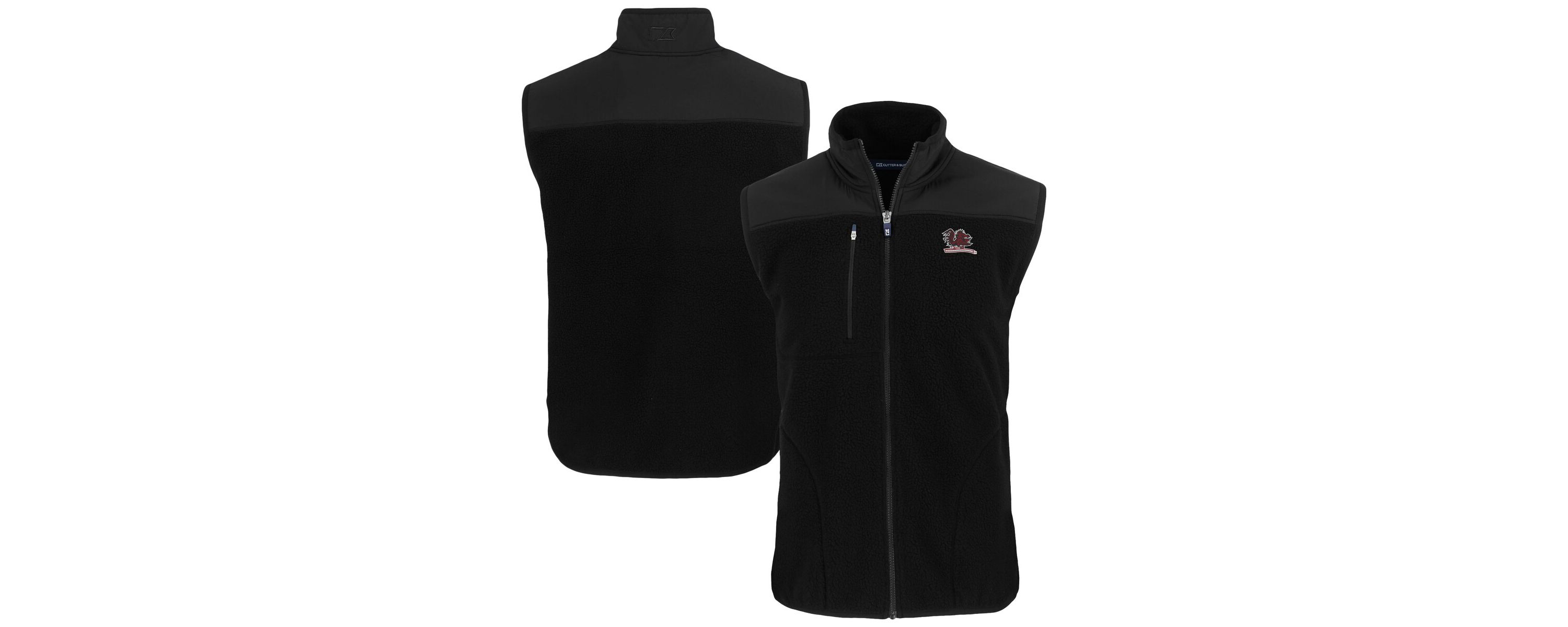 NCAA South Carolina Gamecocks Vault Cascade Eco Sherpa Fleece Full-Zip Vest
