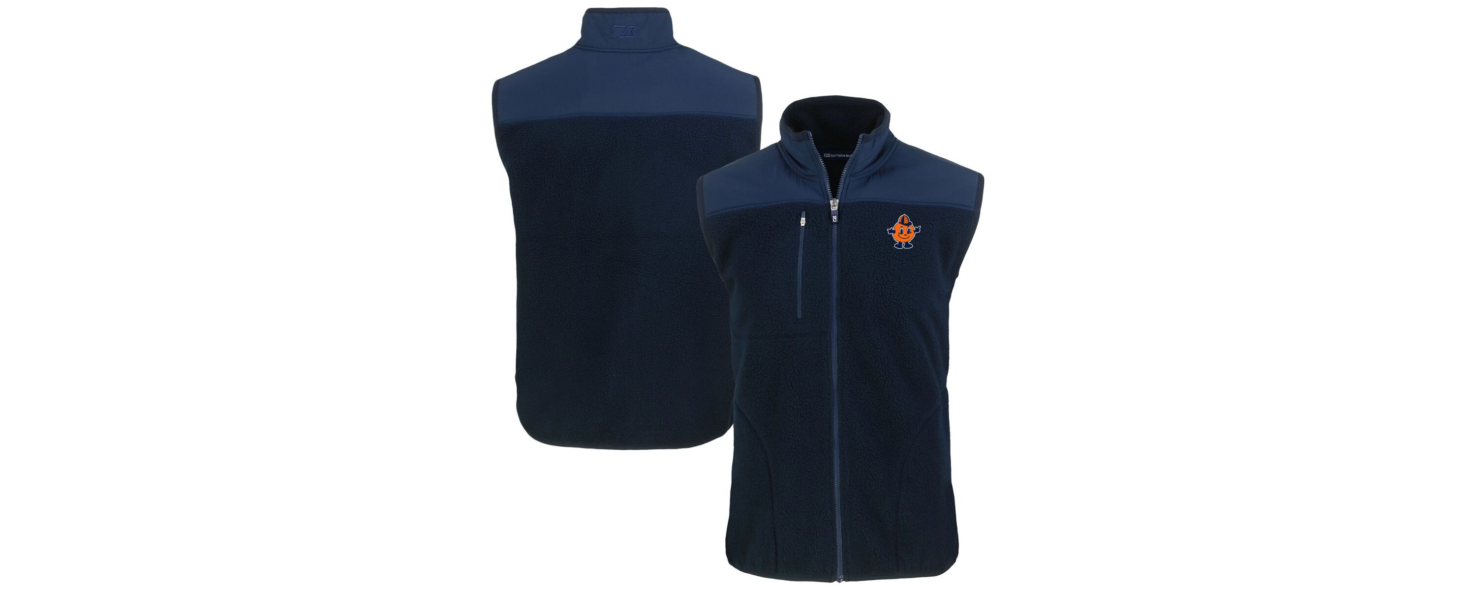 Syracuse Orange NCAA Syracuse Vault Cascade Eco Sherpa Fleece Full-Zip Vest
