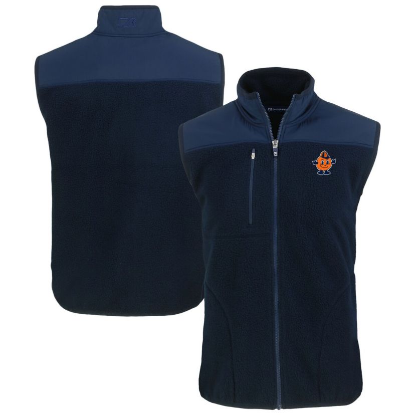 Syracuse Orange NCAA Syracuse Vault Cascade Eco Sherpa Fleece Full-Zip Vest