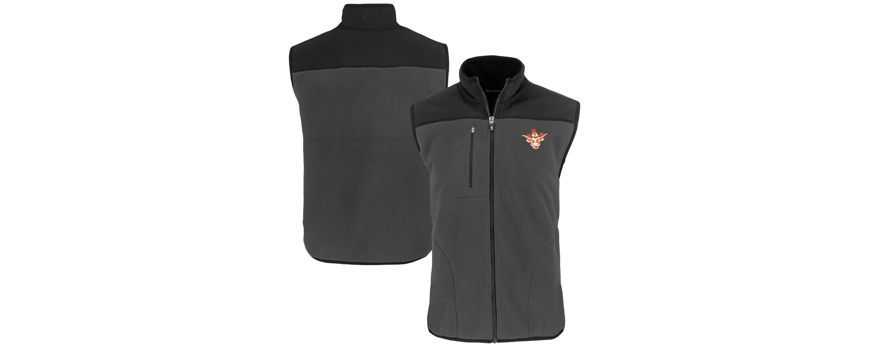 NCAA Texas Longhorns Vault Cascade Eco Sherpa Fleece Full-Zip Vest