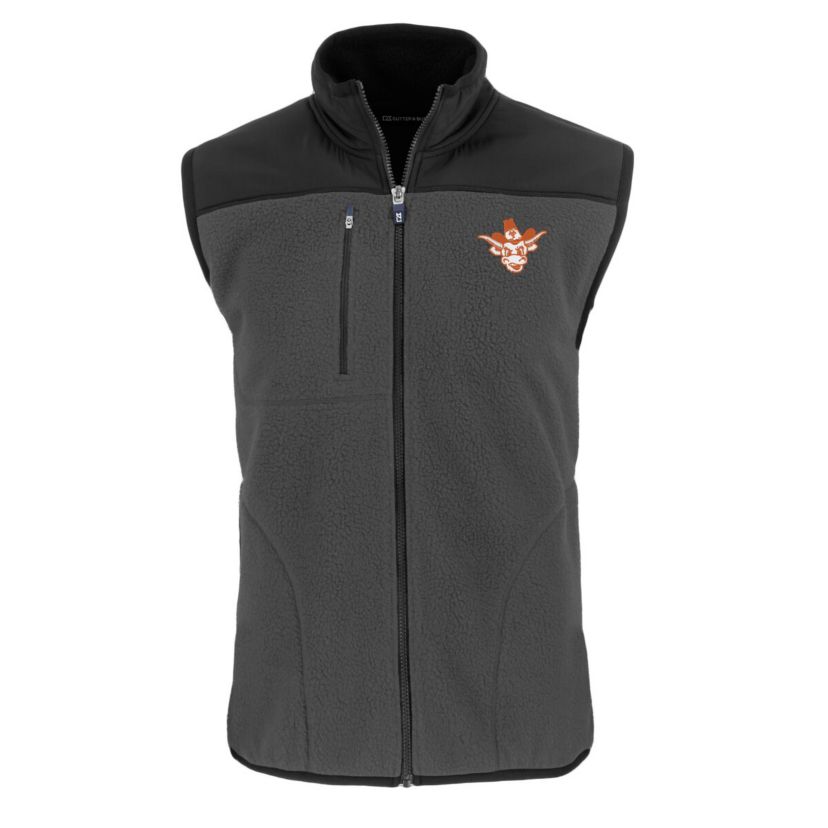NCAA Texas Longhorns Vault Cascade Eco Sherpa Fleece Full-Zip Vest