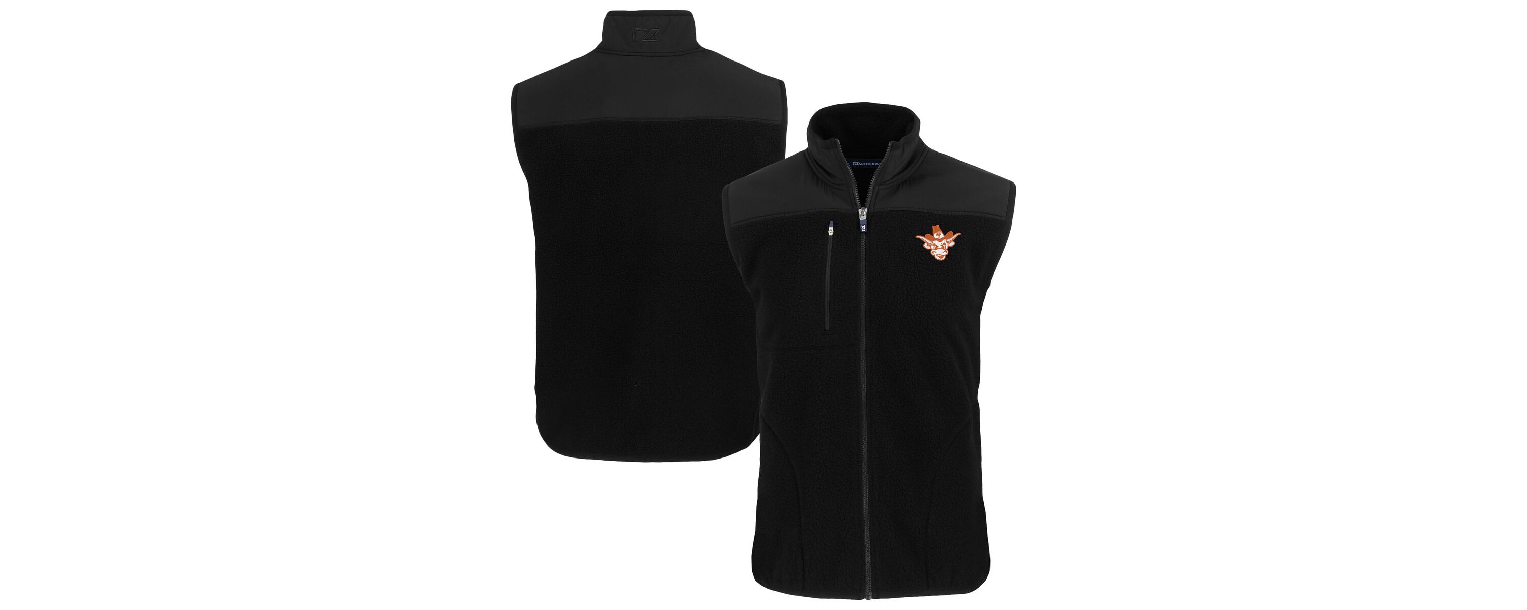 NCAA Texas Longhorns Vault Cascade Eco Sherpa Fleece Full-Zip Vest