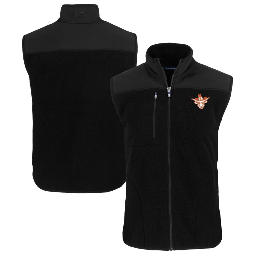 NCAA Texas Longhorns Vault Cascade Eco Sherpa Fleece Full-Zip Vest