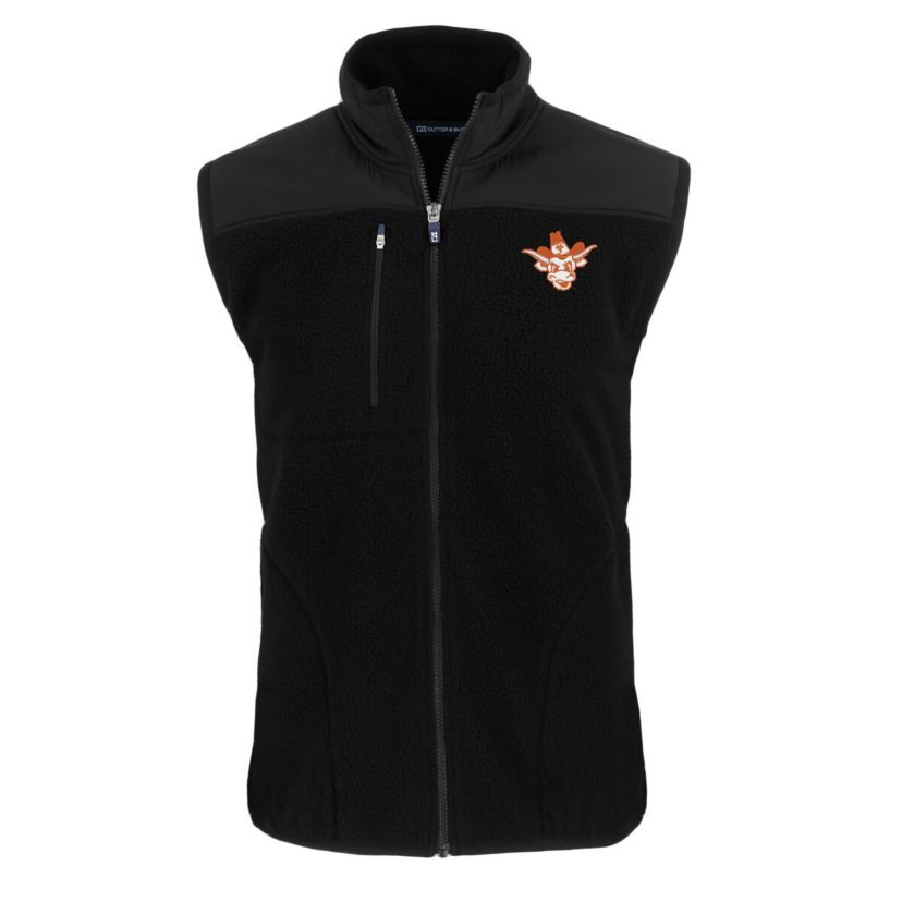 NCAA Texas Longhorns Vault Cascade Eco Sherpa Fleece Full-Zip Vest