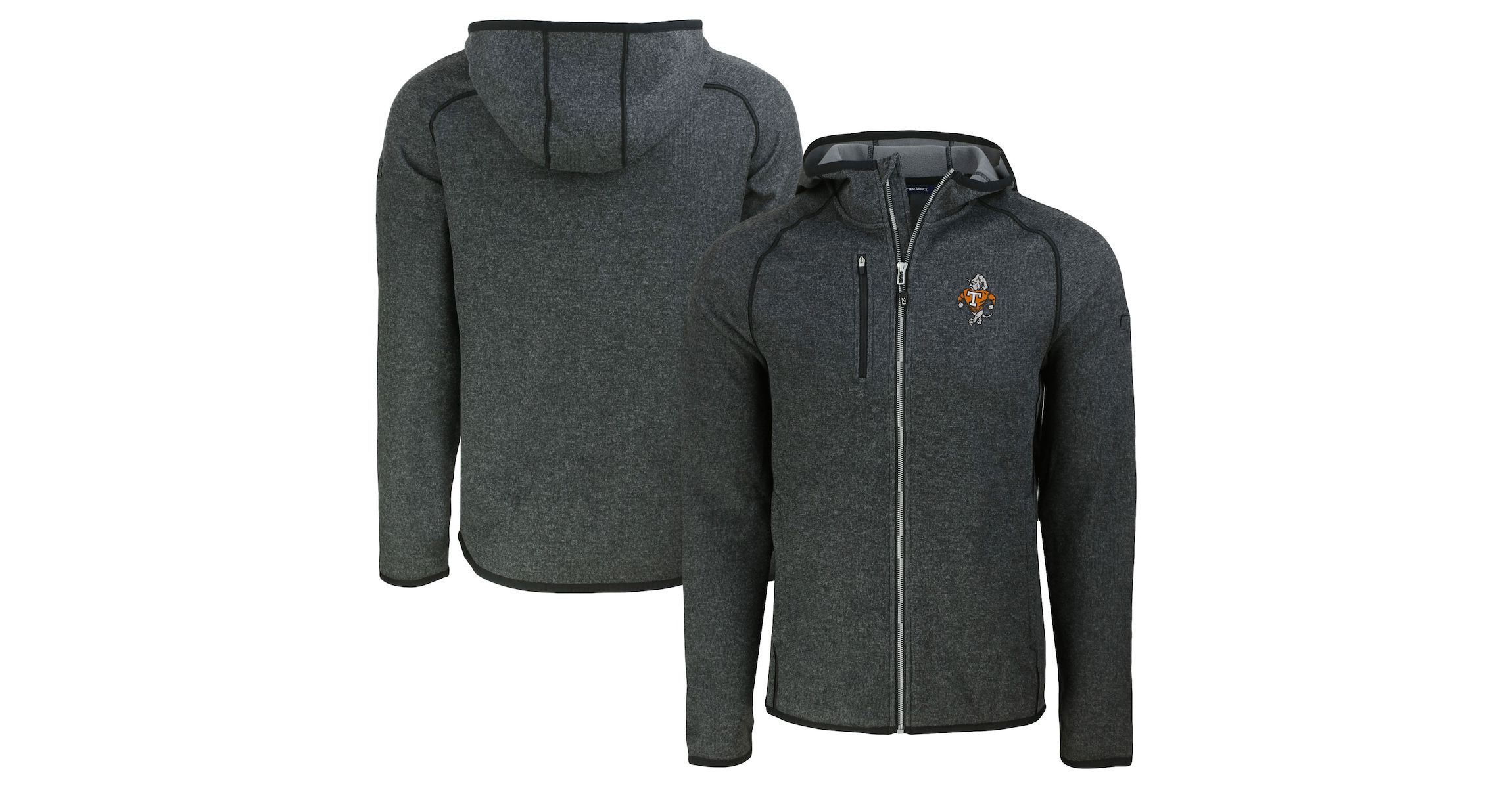 NCAA Heather Tennessee Volunteers Vault Mainsail Full-Zip Raglan Hooded Jacket