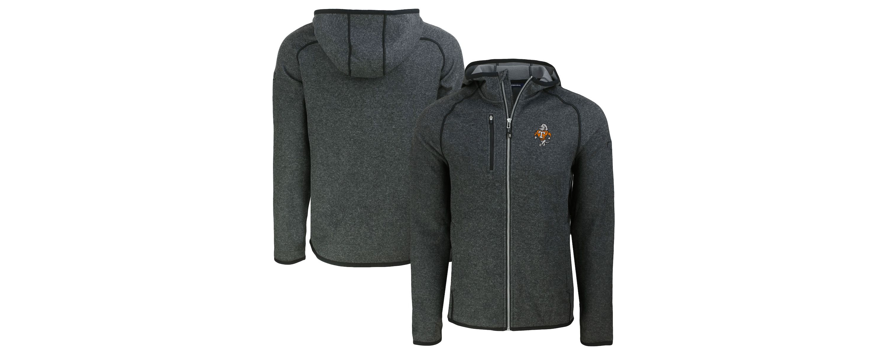 NCAA Heather Tennessee Volunteers Vault Mainsail Full-Zip Raglan Hooded Jacket