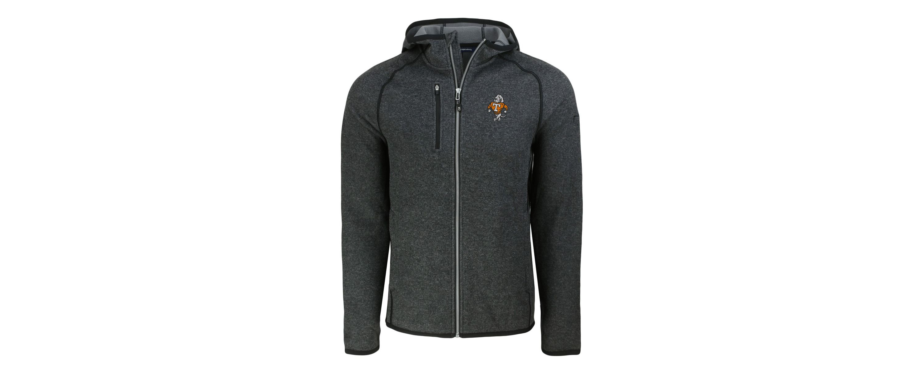 NCAA Heather Tennessee Volunteers Vault Mainsail Full-Zip Raglan Hooded Jacket