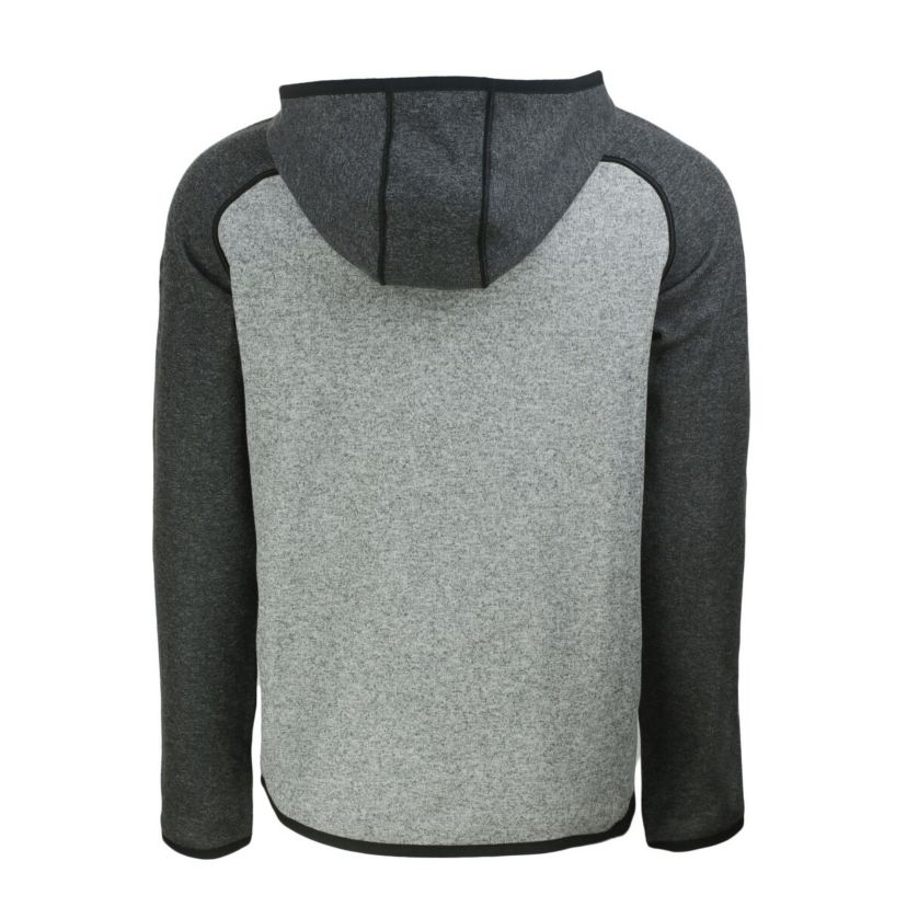 NCAA Heather Gray/Heather Tennessee Volunteers Vault Mainsail Full-Zip Raglan Hooded Jacket