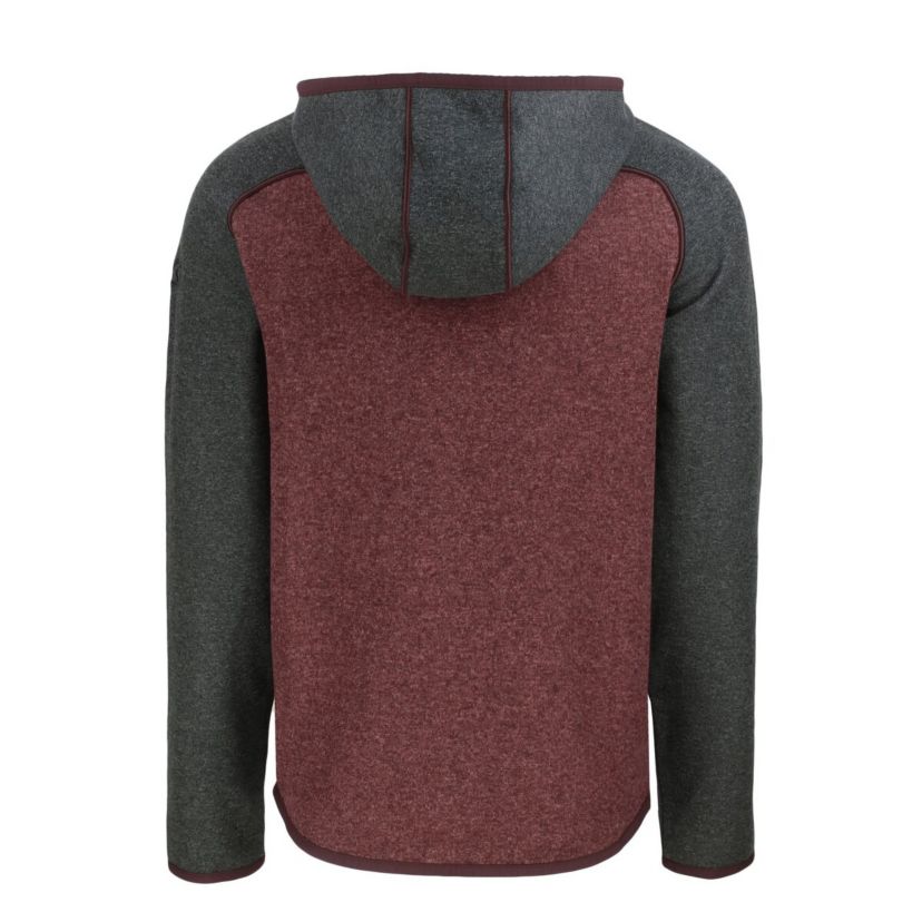 NCAA Heather Maroon/Heather Texas A&M Aggies Vault Mainsail Full-Zip Raglan Hooded Jacket